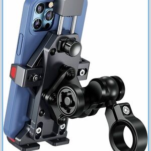 Anti-Theft Aluminum Alloy Motorcycle Phone Mount with Vibration